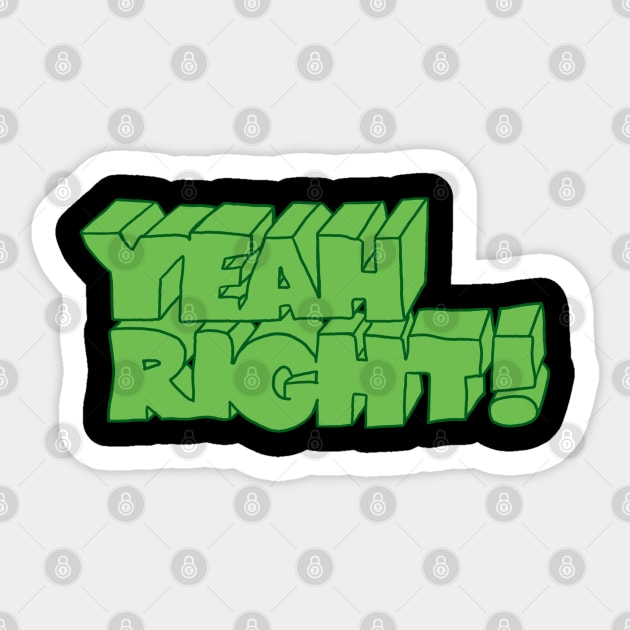 Yeah Right! Sticker by Scribbles_an_nibbles